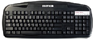 UDGÅET UnoTron Vaskbart SpillSeal® DANSK Keyboard (S5000K-B) Sor- Click to close
