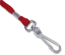 Lanyard 10 mm med metal svirvel og break-away Rd
