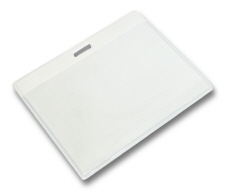 Vandret med farvet bagside 59x88mm Hvid