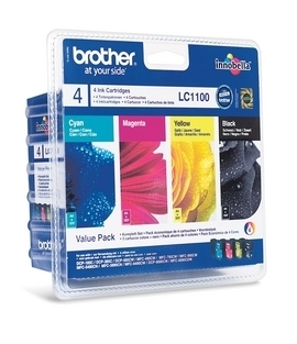 LC1100 Brother DCP185 4-Farver Sampak High Capacity