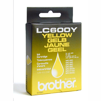 LC600Y Brother MFC-580/590 Blk Gul/Yellow
