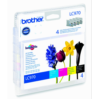 LC970VALBP Brother LC970V DCP150C 4-Farver Sampak