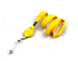 Lanyard 16 mm med YoYo, Strop og Break-away Gul