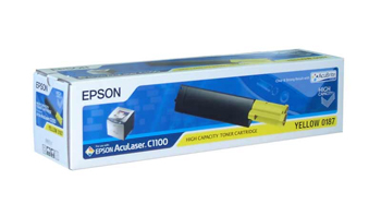 C13S050187 Epson AcuLaser C1100 CX11 Gul Toner HC