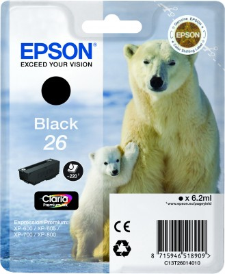 C13T26014010 Epson EXPRESSION PREMIUM Blk Black Sort