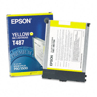 C13T487011 Epson Stylus Pro 5500 blk gul yellow (T487)