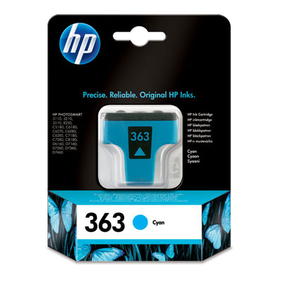 C8771EE HP Nr. 363 Cyan / Bl Blk