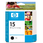 C6615DE HP nr. 15 Blkpatron Sort Black