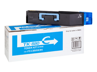 0T2KACNL0 TK-880 Kyocera FS C 8500 Toner Cyan Bl
