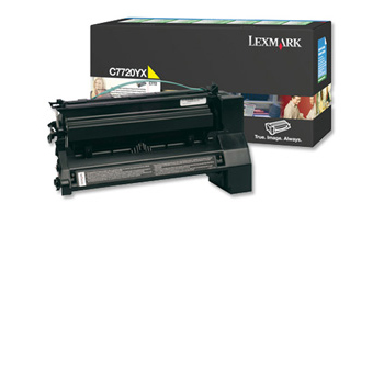 00C7720YX Lexmark C77X toner Gul Yellow 15k Ekstra HC
