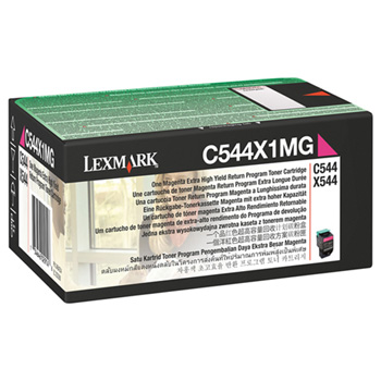 0C544X1MG Lexmark C544 Toner Rd Magenta (Prebate) Ekstra HC