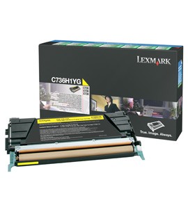 0C736H1YG Lexmark C736/X738 toner Gul yellow