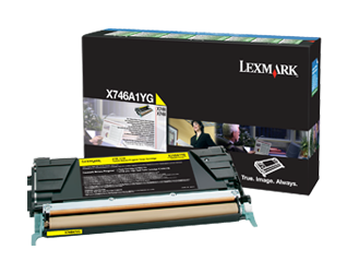 X746A1YG Lexmark X746 748 Toner Yellow Gul HC