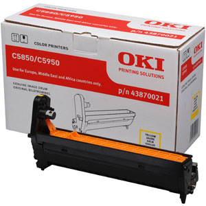 43870021 OKI C5850/C5950 Drum-Unit Gul