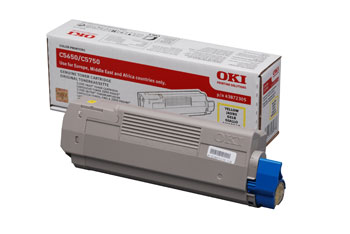 43872305 OKI C5650/5750 Gul toner