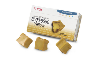108R00671 Xerox Phaser 8500 8550 ColorStix Gul 3 stk