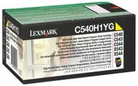 0C540H1YG Lexmark C540/C543/C544 Toner Gul Yellow (Prebate) HC