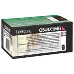 0C544X1MG Lexmark C544 Toner Rd Magenta (Prebate) Ekstra HC