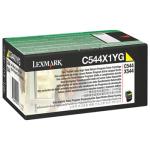 0C544X1YG Lexmark C544 Toner Gul Yellow (Prebate) Ekstra HC