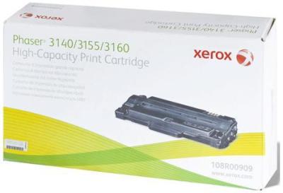 108R00909 Xerox Phaser 3140 3155 Toner Sort Black HC