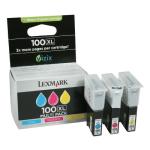 014N0850 Lexmark Nr 100 Blk Color MULTI PACK CMY XL