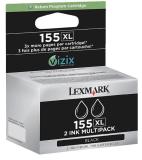 014N1811E Lexmark Nr 155 Sort (Black) Blk XL DUO