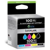 014N1921E Lexmark Nr 100 Blk Color MULTI PACK BCMY XL