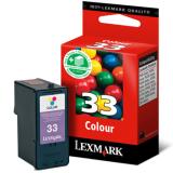 018CX033E Lexmark Nr 33 3-farvet Inkjet blk