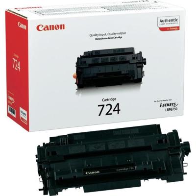 3481B002 Canon 724 i Sensys 6750 Toner Sort Black