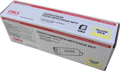 42127454 OKI C5250/5450/5510 Gul toner HC