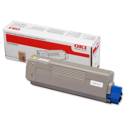 44315305 OKI C 610 Toner Yellow Gul