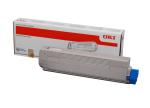 44844616 OKI C 822 831 841 Toner Black Sort
