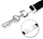 Lanyard 10 mm med metal svirvel og break-away Sort