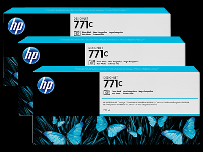 B6Y37A HP Nr. 771C DesignJet Z Blk Foto Sort