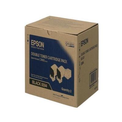 C13S050594 Epson AcuLaser C3900 CX37 Toner Black Sort Dobbelt