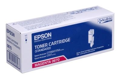 C13S050670 Epson AcuLaser C1700 CX17 Toner Magenta Rd