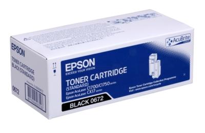 C13S050672 Epson AcuLaser C1700 CX17 Toner Black Sort