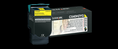 C540H2YG Lexmark C540/C543/C544 Toner Yellow Gul HC