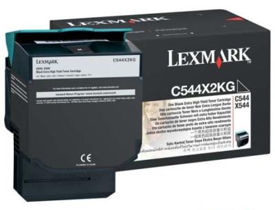 C544X2KG Lexmark C544 Toner Black Sort Ekstra HC