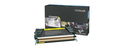 C734A2YG Lexmark C734 toner Gul Yellow