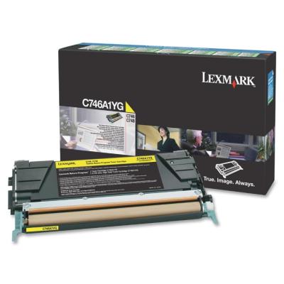 C746A1YG Lexmark C746 748 Toner Gul Yellow