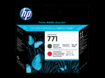 CE017A HP Nr. 771 DesignJet Z Printhead Matte Black/Red