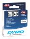 DYMO Standard tape Hvid m/Sort skrift 12mm bred