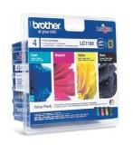 LC1100 Brother DCP185 4-Farver Sampak High Capacity
