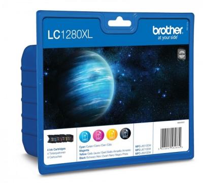 LC1280XL Brother MFCJ5910 Blk 4 Farver Sampak