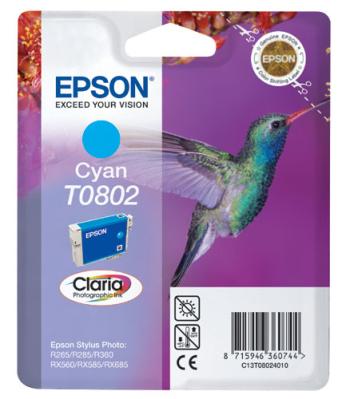 C13T080240 Epson T0802 Bl/Cyan Blk