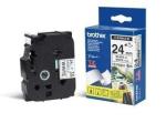 Brother TZeFX 24mm sort p hvid FLEX