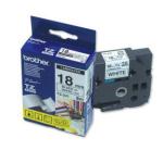 Brother TZe 18mm sort p hvid Standard