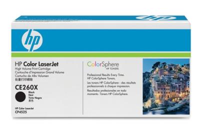 CE260X Color LaserJet CP4520/CP4525 Toner Sort Black HC