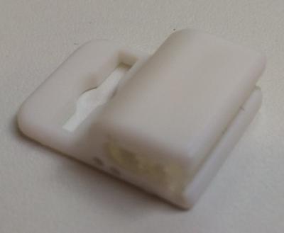 Mini-Gripper Friktionsclips til Id-Kort HVID
